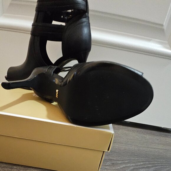 COPY - Michael Kors Black Open Toed Heels . Size 8M. - Picture 3 of 3